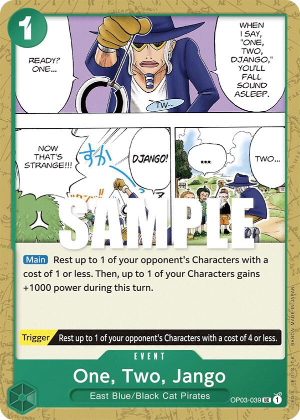 One, Two, Jango OP03-039 Uncommon Pillars of Strength One Piece Near Mint