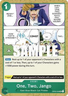 One, Two, Jango OP03-039 Uncommon Pillars of Strength One Piece Near Mint