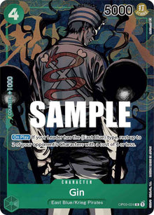 Gin (Alternate Art) OP03-024 Rare Pillars of Strength One Piece Foil Near Mint