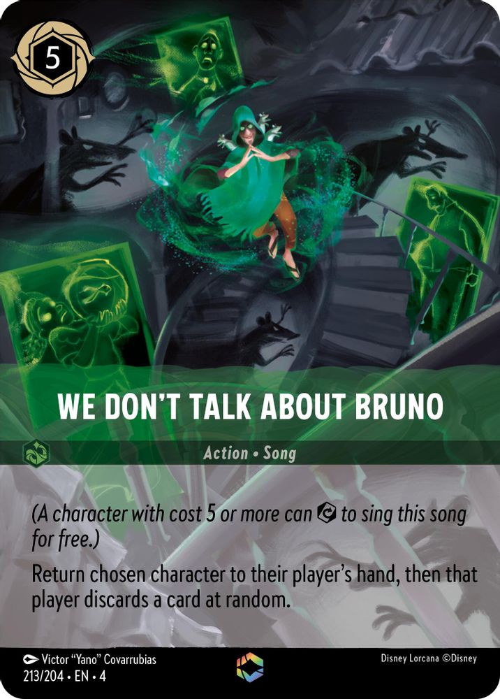 We Don't Talk About Bruno (Enchanted) 213/204 Ursula's Return Lorcana Holo NM