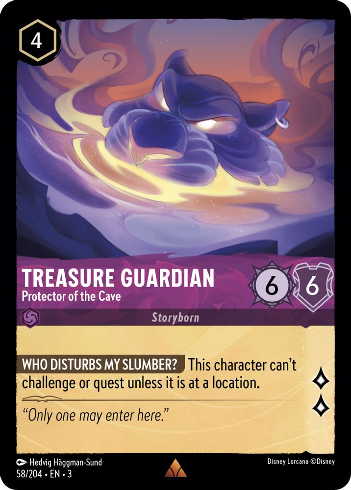 Treasure Guardian - Protector of the Cave 58/204 Into the Inklands Lorcana NM