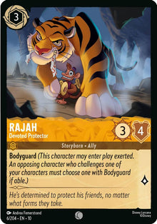 Rajah - Devoted Protector 6/204 Common Whispers in the Well Lorcana Near Mint