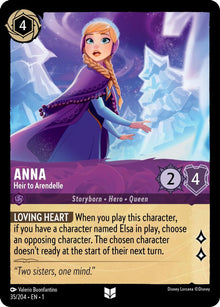 Anna - Heir to Arendelle 35/204 Uncommon The First Chapter Lorcana Near Mint