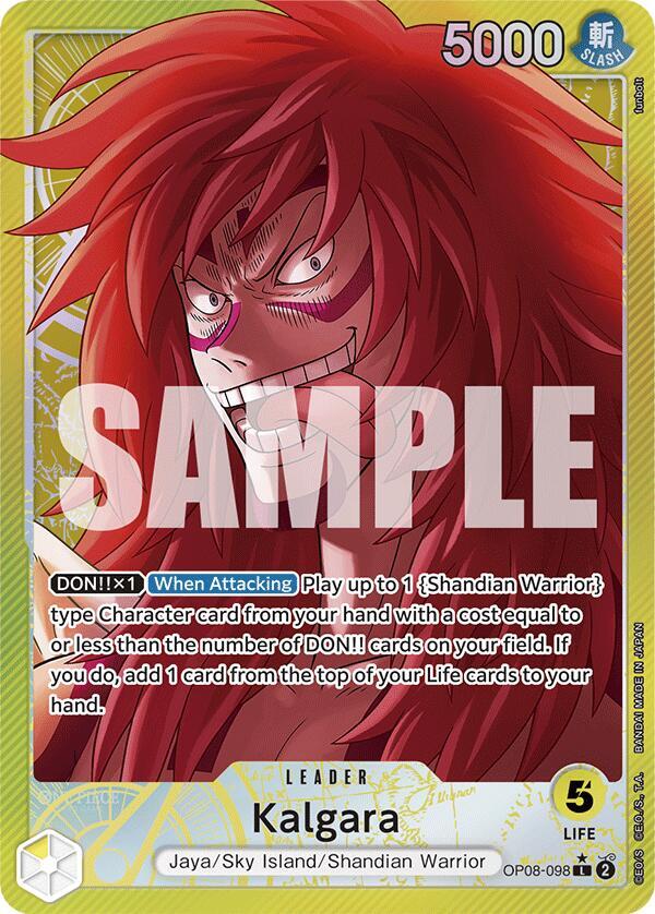 Kalgara (098) (Parallel) OP08-098 Leader Two Legends One Piece Foil Near Mint