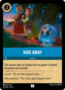 Hide Away 163/204 Uncommon Shimmering Skies Lorcana Near Mint