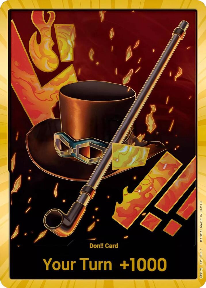 DON!! Card (Sabo) (Gold) DON!! Premium Booster -The Best- One Piece Foil NM