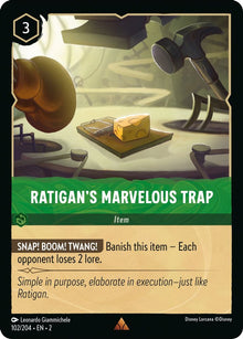 Ratigan's Marvelous Trap 102/204 Rare Rise of the Floodborn Lorcana Near Mint