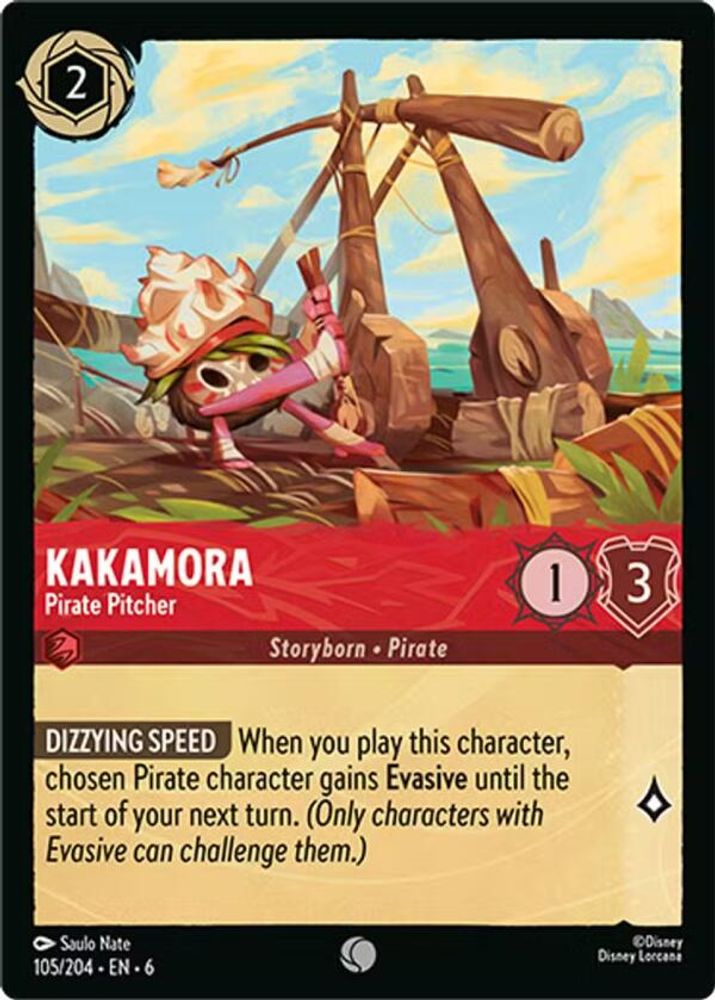 Kakamora - Pirate Pitcher 105/204 Common Azurite Sea Lorcana Near Mint