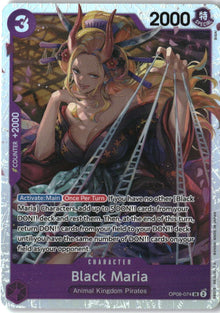 Black Maria OP08-074 Super Rare Two Legends One Piece Near Mint