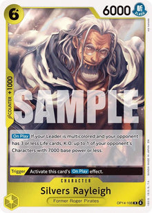 Silvers Rayleigh OP14-108 Rare The Azure Sea's Seven One Piece Foil Near Mint