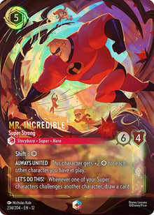 Mr. Incredible - Super Strong (Enchanted) 234/204 Wilds Unknown Lorcana Holo NM