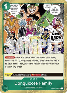 Donquixote Family (Jolly Roger Foil) OP04-036 Premium Booster -The Best- One Piece NM