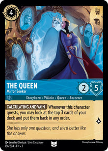 The Queen - Mirror Seeker 156/204 Uncommon Into the Inklands Lorcana Near Mint