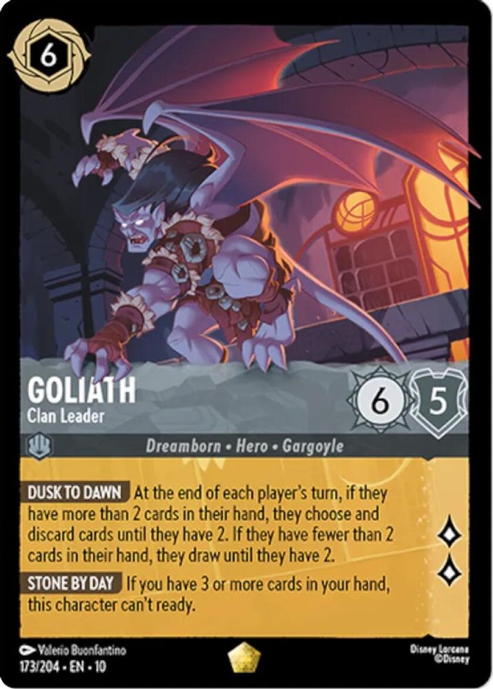 Goliath - Clan Leader 173/204 Legendary Whispers in the Well Lorcana Near Mint