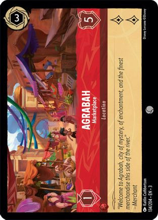Agrabah - Marketplace 134/204 Common Into the Inklands Lorcana Near Mint
