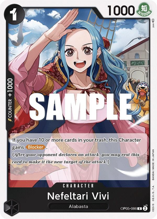 Nefeltari Vivi OP05-086 Rare Awakening of the New Era One Piece Foil Near Mint