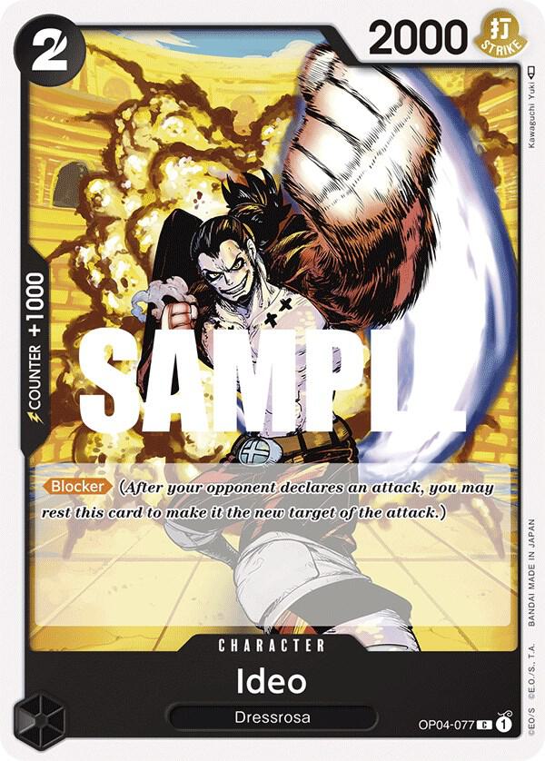 Ideo OP04-077 Common Kingdoms of Intrigue One Piece Near Mint