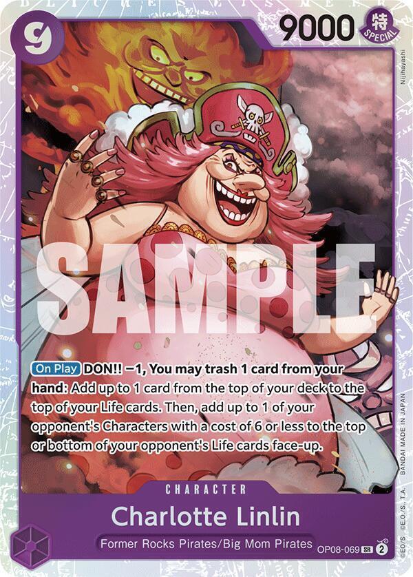 Charlotte Linlin OP08-069 Super Rare Two Legends One Piece Foil Near Mint