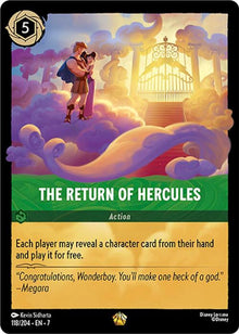 The Return of Hercules 118/204 Legendary Archazia's Island Lorcana Near Mint