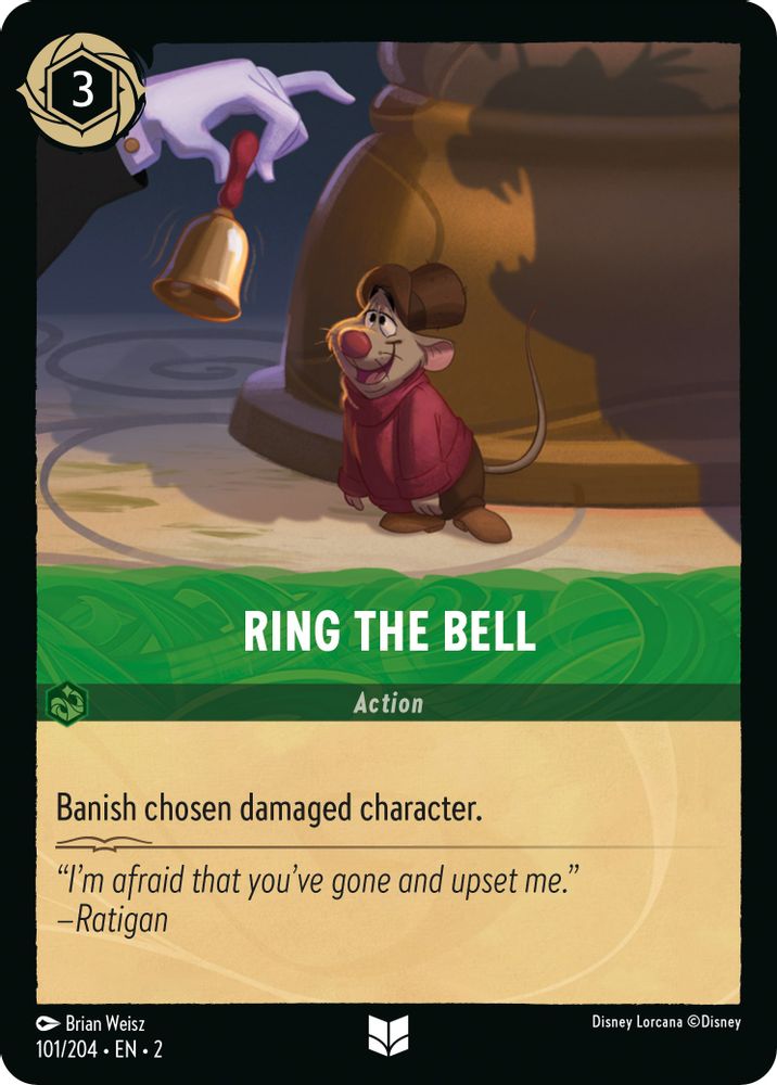 Ring the Bell 101/204 Uncommon Rise of the Floodborn Lorcana Near Mint