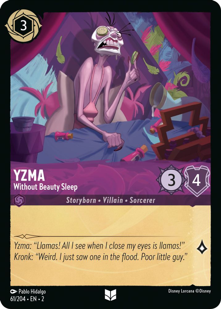Yzma - Without Beauty Sleep 61/204 Uncommon Rise of the Floodborn Lorcana NM