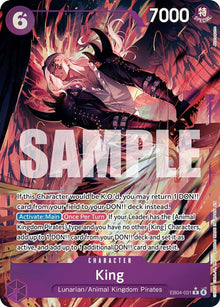 King (Alternate Art) EB04-031 Rare The Azure Sea's Seven One Piece Foil NM