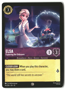 Elsa - Exploring the Unknown 45/204 Common Whispers in the Well Lorcana LP