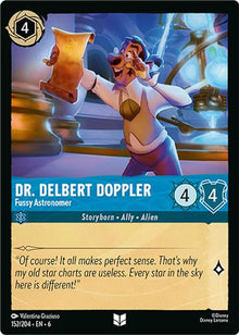 Dr. Delbert Doppler - Fussy Astronomer 152/204 Uncommon Azurite Sea Lorcana NM