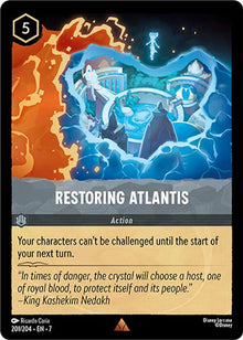 Restoring Atlantis 201/204 Rare Archazia's Island Lorcana Near Mint