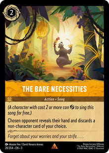The Bare Necessities 28/204 Rare Into the Inklands Lorcana Near Mint