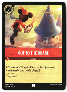 Cut to the Chase 129/204 Uncommon The First Chapter Lorcana Lightly Played