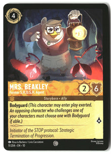Mrs. Beakley - Former S.H.U.S.H. Agent 11/204 Whispers in the Well Lorcana LP