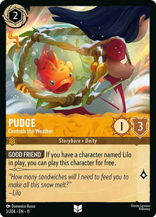 Pudge - Controls the Weather 3/204 Uncommon Winterspell Lorcana Near Mint