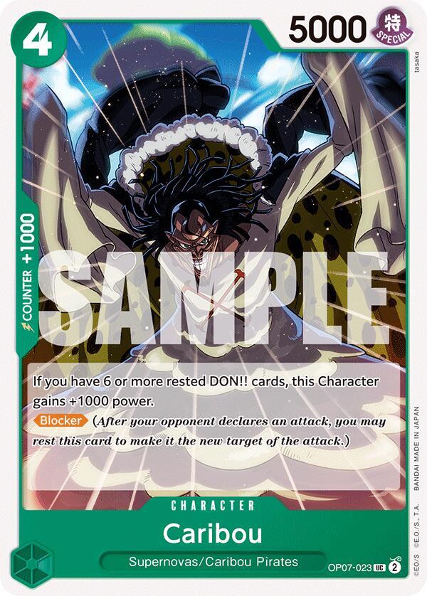 Caribou OP07-023 Uncommon 500 Years in the Future One Piece Near Mint