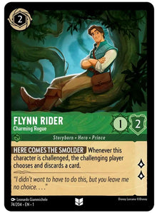 Flynn Rider - Charming Rogue 74/204 Uncommon The First Chapter Lorcana Near Mint