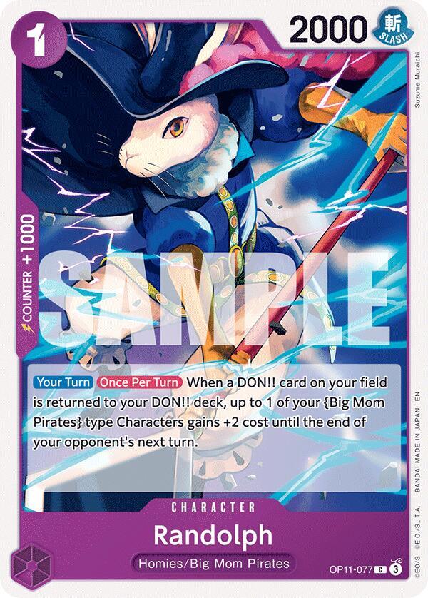 Randolph OP11-077 Common A Fist of Divine Speed One Piece Near Mint