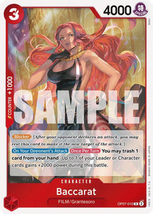 Baccarat OP07-010 Rare 500 Years in the Future One Piece Foil Near Mint