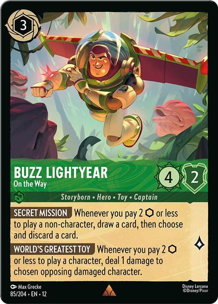 Buzz Lightyear - On the Way 85/204 Rare Wilds Unknown Lorcana Near Mint