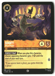 Goofy - Ghost Hunter 21/204 Common Whispers in the Well Lorcana Lightly Played