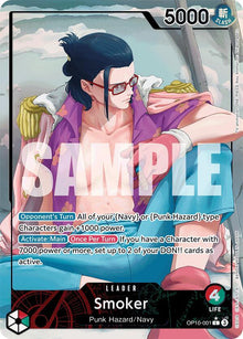 Smoker (001) (Parallel) OP10-001 Leader Royal Blood One Piece Foil Near Mint