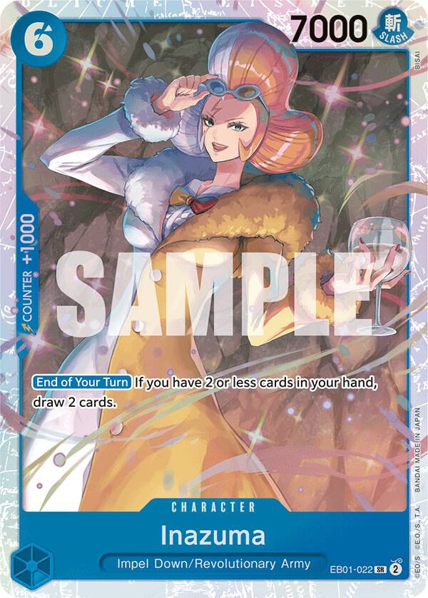 Inazuma EB01-022 Super Rare Extra Booster: Memorial Collection One Piece Foil NM