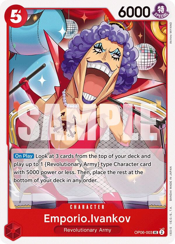 Emporio.Ivankov OP06-003 Uncommon Wings of the Captain One Piece Near Mint