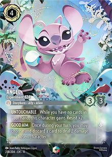Angel - Experiment 624 (Enchanted) 238/204 Enchanted Winterspell Lorcana Holo NM