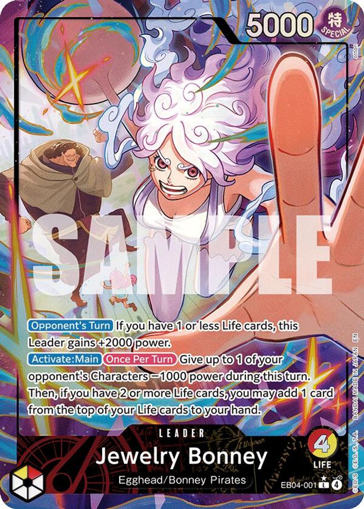Jewelry Bonney (Alternate Art) EB04-001 Adventure on Kami's Island One Piece Foil NM