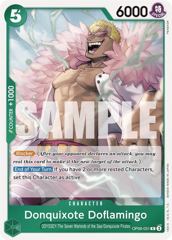 Donquixote Doflamingo OP09-031 Rare Emperors in the New World One Piece Foil NM