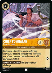 Chief Powhatan - Protective Leader 11/204 Uncommon Winterspell Lorcana Near Mint
