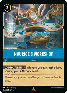 Maurice's Workshop 168/204 Rare Rise of the Floodborn Lorcana Near Mint