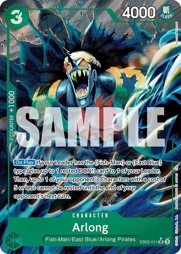 Arlong (Alternate Art) EB02-011 Extra Booster: Anime 25th Collection One Piece Foil NM