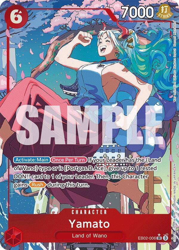 Yamato (Alternate Art) EB02-006 Extra Booster: Anime 25th Collection One Piece Foil NM