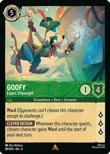 Goofy - Expert Shipwright 89/204 Rare Azurite Sea Lorcana Near Mint